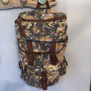 Canvas & Leather Backpack